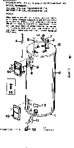 Non-functional Replacement Parts Diagram and Parts List for 153326610  Kenmore Water Heater