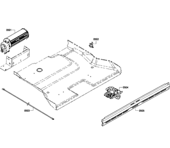 Fan Cooling Diagram and Parts List for HBL3550UC 06 Bosch Wall Oven