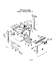 Slide-in Range Diagram and Parts List for RDF30RS(PRIOR-9707)  Thermador Range