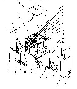Panel/gaskets Diagram and Parts List for TD6500  Thermador Dishwasher