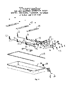 Gas And Electric Components Diagram and Parts List for SGCS456RS  Thermador Cooktop