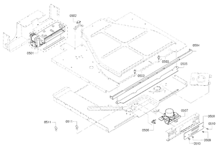 Pcb 2 Diagram and Parts List for HBL8651UC 01 Bosch Wall Oven