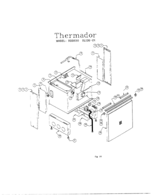 12 - RDSS30 SLIDE-IN Diagram and Parts List for RDDS30  Bosch Range