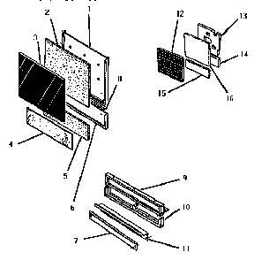 Panels & Toeplates Diagram and Parts List for TD123  Thermador Dishwasher