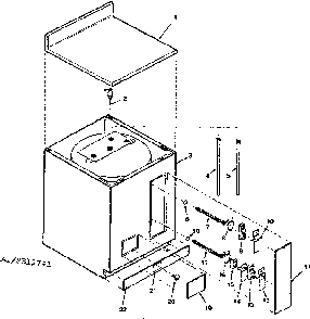 Replacement Parts Diagram and Parts List for 153312741  Kenmore Water Heater