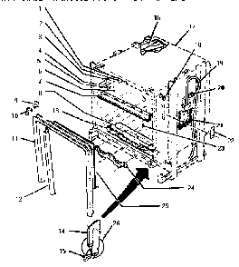 Tank Diagram and Parts List for EIITHD4800  Thermador Dishwasher