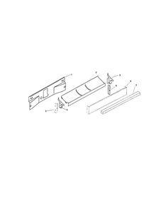 Toe Kick Diagram and Parts List for SMU7052UC-09 FD7307, 7504-7506 Bosch Dishwasher