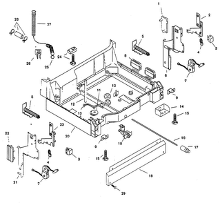 Base Diagram and Parts List for SHU3306UC 12 Bosch Dishwasher