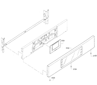 Control Panel Diagram and Parts List for HSLP451UC 01 Bosch Wall Oven
