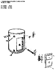 Replacement Parts Diagram and Parts List for 153317050  Kenmore Water Heater