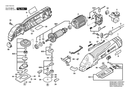 Part Location Diagram of 1619PA0008 Bosch Tool CABLE CLIP