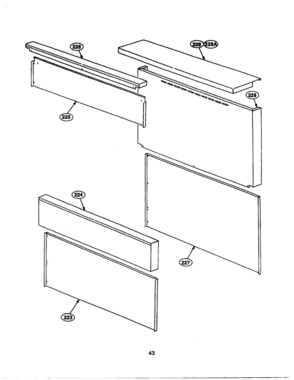 42 - SHELF & SIDES Diagram and Parts List for PRDS484GD  Bosch Range