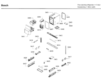 Part Location Diagram of 00625050 Bosch SENSOR