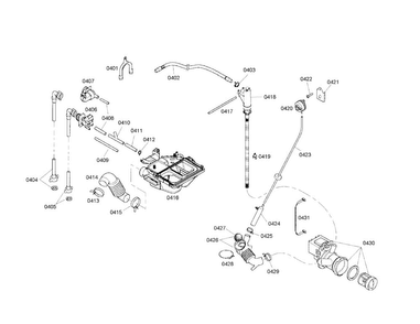 Drain Pump/dispenser Diagram and Parts List for WFMC2201UC 02 Bosch Washer