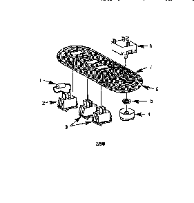 Switch Assembly Diagram and Parts List for PH54HQS  Thermador Range Hood