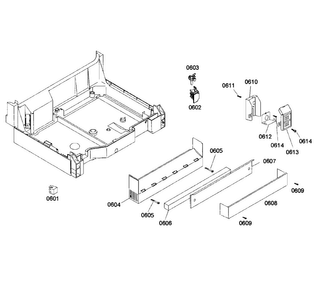 Toe Panel Diagram and Parts List for SHX57C05UC 14 Bosch Dishwasher