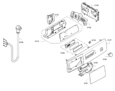 Part Location Diagram of 00753596 Bosch DISPLAY