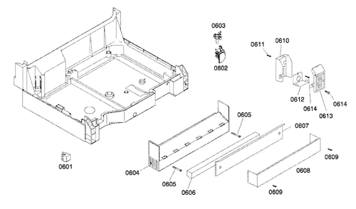 Base 2 Diagram and Parts List for SHX57C02UC 21 Bosch Dishwasher