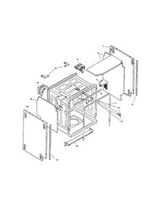 Tank Assembly Diagram and Parts List for SHI6805UC 11 Bosch Dishwasher