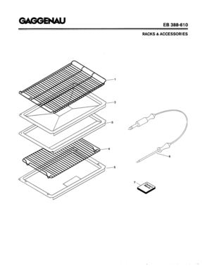 07 - RACKS & ACCESSORIES Diagram and Parts List for EB388-610  Bosch Range