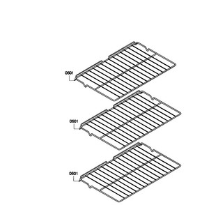 Shelfs Diagram and Parts List for HBL3460UC 07 Bosch Wall Oven