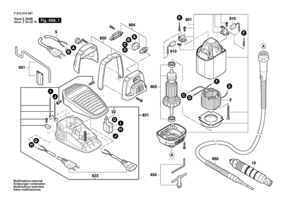 Diagram Diagram and Parts List for 9100 F 013 910 000 Bosch Router