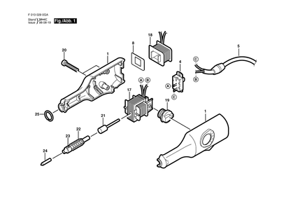 Part Location Diagram of 2610301164 Dremel Switch