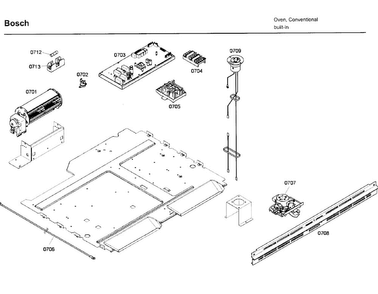 Pcb Asy Diagram and Parts List for HBL5720UC 01 Bosch Microwave