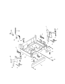 Base Diagram and Parts List for SHI4302UC 11 Bosch Dishwasher