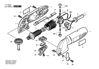 Diagram Diagram and Parts List for 6000 F 013 600 000 Bosch Orbital or Palm Sander