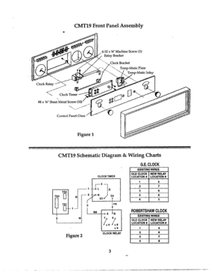 10 - CLOCK KIT FRONT & SCHEMATIC & WIRING Diagram and Parts List for CMT-19  Bosch Range