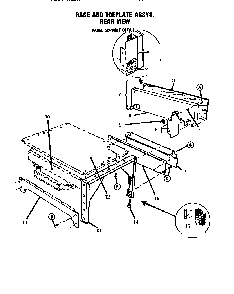Base/toeplate Assembly Diagram and Parts List for GSC30CVWC-01  Thermador Range