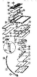 Tgt22 Diagram and Parts List for TGT22  Thermador Cooktop
