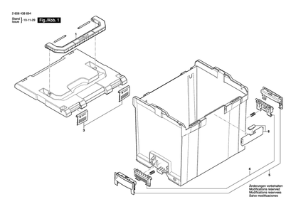 Diagram Diagram and Parts List for L-BOXX374 2 608 438 694 Bosch Miscellaneous