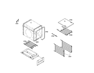 Heater Element/regulator Diagram and Parts List for PRD484EEHC 01 Thermador Range