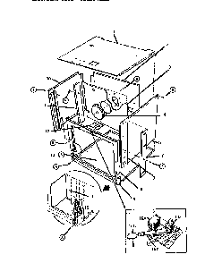 Oven Body Assembly Diagram and Parts List for GSC30CVWC-01  Thermador Range