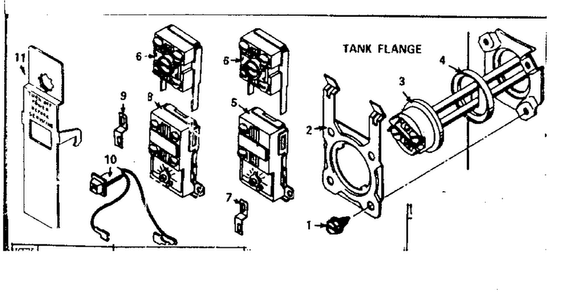 Functional Replacement Parts Diagram and Parts List for 15332220  Kenmore Water Heater