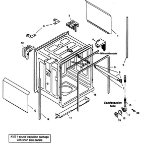 Tank Assy Diagram and Parts List for SHU33AC02UC 14 Bosch Dishwasher