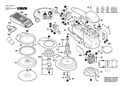 Part Location Diagram of 160111C3VB Bosch Tool LABEL