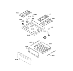 Part Location Diagram of 00710376 Bosch DRAWER