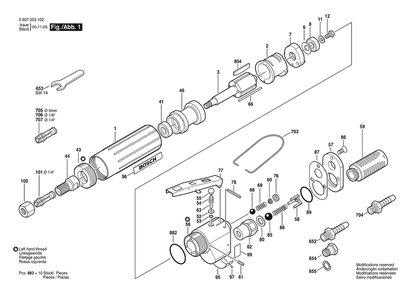 Part Location Diagram of 3605190151 Bosch Valve Housing
