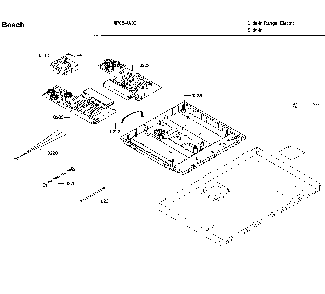 Pcb asy Diagram and Parts List for HIIP054U 02 Bosch Range