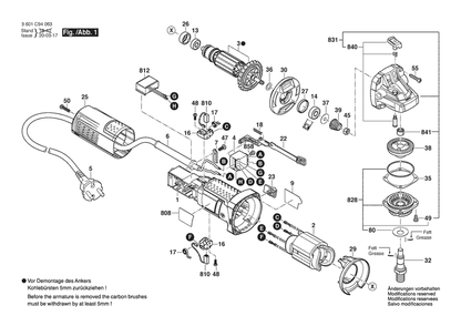 Part Location Diagram of 1619P15042 Bosch Suppression Filter