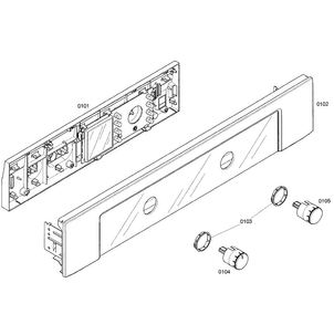 Control Panel Diagram and Parts List for HBL3360UC 03 Bosch Wall Oven
