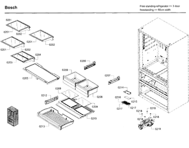 Part Location Diagram of 11016395 Bosch SUPPORT