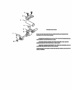 Gas Control Valve Detail Diagram and Parts List for RDF30  Thermador Range
