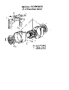 Blower Assembly Diagram and Parts List for HGSW  Thermador Range Hood