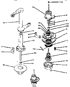 Section 2 Diagram and Parts List for CP10  Thermador Dishwasher