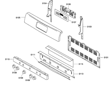 Controls Diagram and Parts List for HGS3053UC 01 Bosch Range