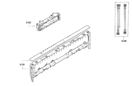 Control Panel Diagram and Parts List for DWHD651GFP 18 Thermador Dishwasher